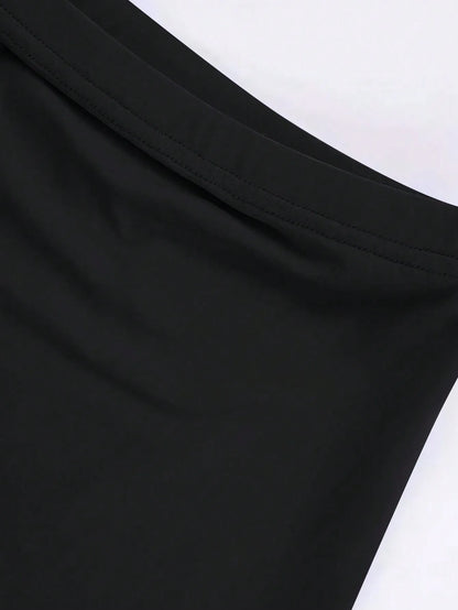 Conjunto Feminino Slim Fit 2 Peças – Cropped de Manga Curta e Saia Longa, Casual Básico